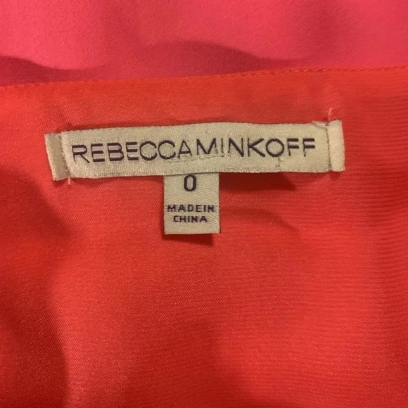 Rebecca Minkoff Belinda Pink Silk Halter Mini Dress Party Cocktail Evening - Picture 5 of 7